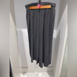 Catherine Malandrino Wide Leg Black/White Flowy Pants